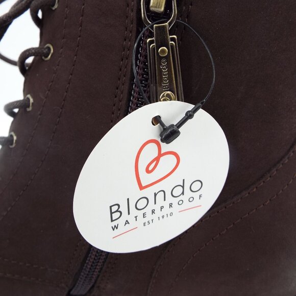 Blondo Vinny Brown Nubuck Leather Waterproof Ankle Boots Size 7M - Picture 8 of 14